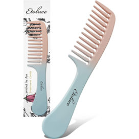 ピンク×ブルートリートメントコーム 【トップスタイリスト監修】ヘアケアコーム バスタイム